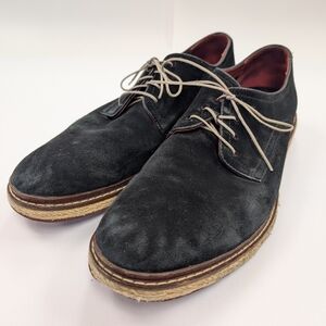 Men's Cole, Rood & Haan Co. Black Suede Lace-Up Espadrille Shoes 12M